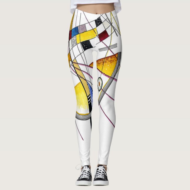 Delicate Tension #85 -  Wassily Kandinsky Art Leggings (Front)