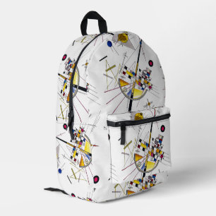 Delicate Tension #85 - Wassily Kandinsky Printed Backpack