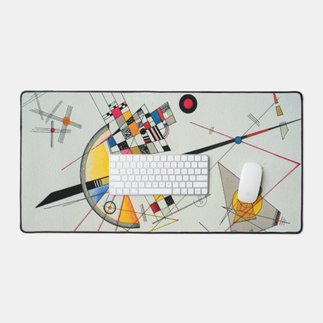 Delicate Tension by Wassily Kandinsky  Desk Mat (Keyboard & Mouse)