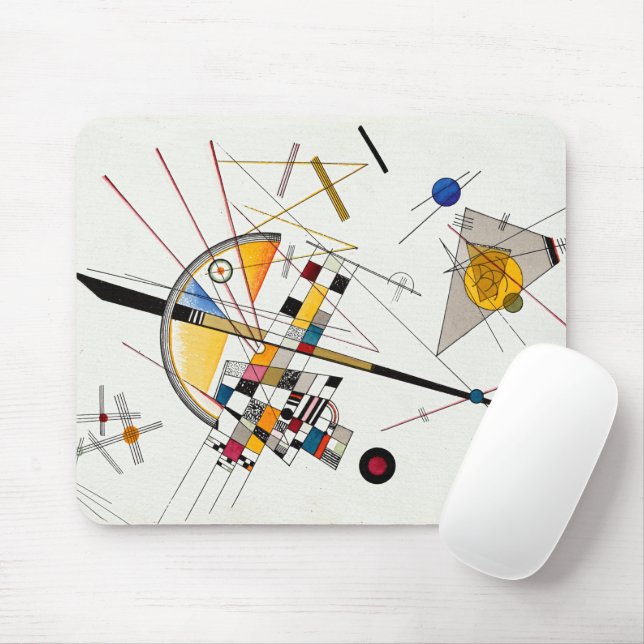 Delicate Tension, No. 85 by Wassily Kandinsky Mouse Mat (With Mouse)