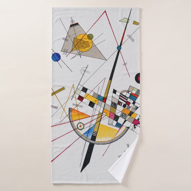 Delicate Tension No.85, Wassily Kandinsky Bath Towel (Bath Towel)
