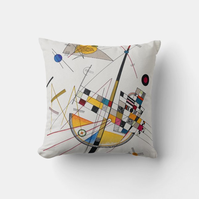 Delicate Tension No.85, Wassily Kandinsky Cushion (Front)