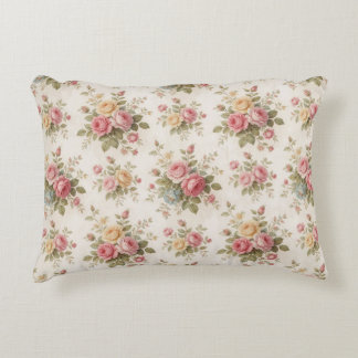 🌹 Delicate Tiny Rose Vintage Garden Style 🌹 Decorative Cushion