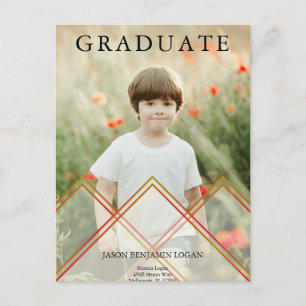 Delicate Transparency Effect Pre K Graduate Photo Postcard