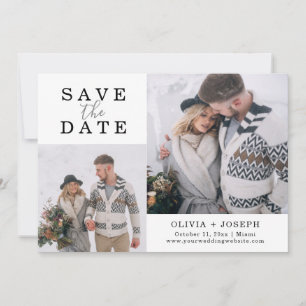 Delicate   Two Photo Wedding Save The Date
