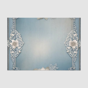 Delicate Vintage Lace and Floral Tissue Paper