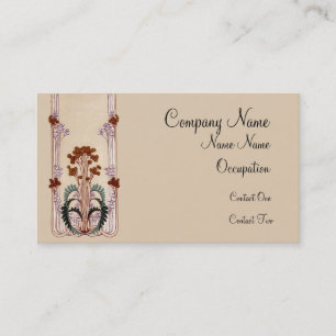 Delicate VIntage With Flowers Business Card