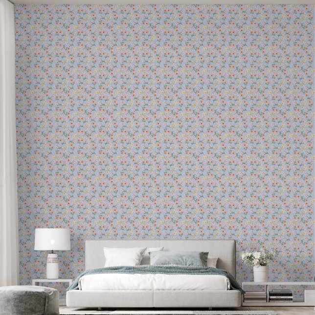 Delicate violets wallpaper (Bedroom)