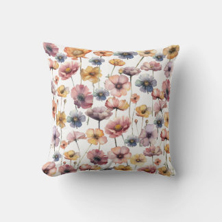 Delicate Watercolor  Cushion