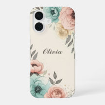 Delicate Watercolor Sketchy Flowers