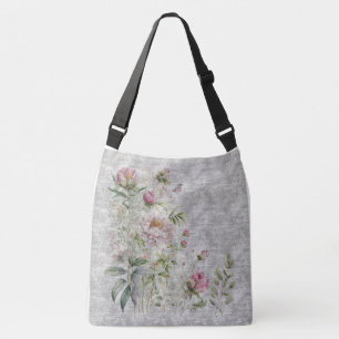  Delicate watercolor wildflowers Crossbody Bag