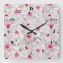 Delicate white and pink floral