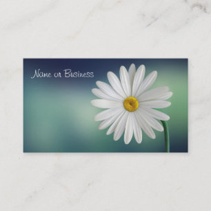 Delicate White Daisy Business Card