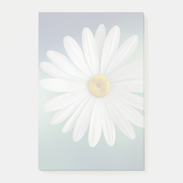 Delicate White Daisy Post-it Notes (Front)