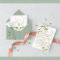 Delicate White Flowers Marble Gold Confirmation