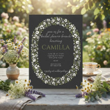 Delicate Wildflower Bridal Shower Invitation