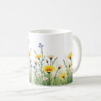 Delicate Wildflower Meadow Coffee Mug