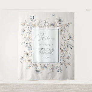 Delicate Wildflower Watercolor Arch Backdro ID1102 Tapestry