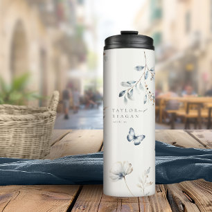 Delicate Wildflower Watercolor Wedding ID1102 Thermal Tumbler