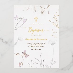 delicate wildflowers Baptism