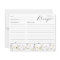 Delicate Wildflowers Bridal Shower Recipe card
