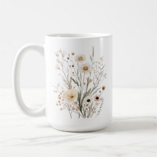 Delicate Wildflowers Inspirational Poem Coffee Mug