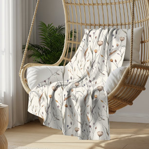 Delicate Wildflowers  Sherpa Blanket