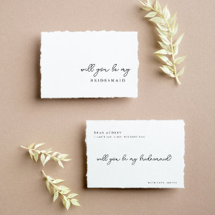 Delicate Will You Be My Bridesmaid Proposal Card