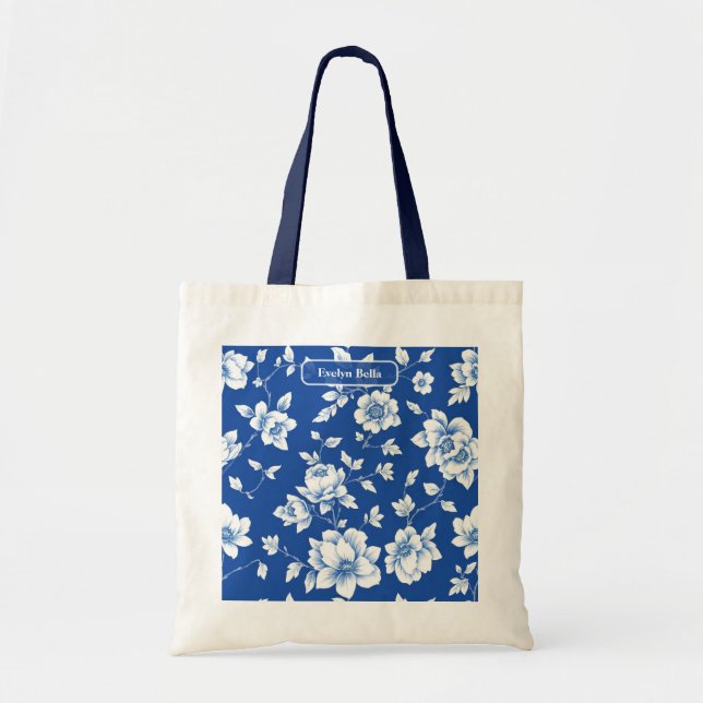 Delicate Winding Vines Coastal Elegance Art Tote Bag (Front)