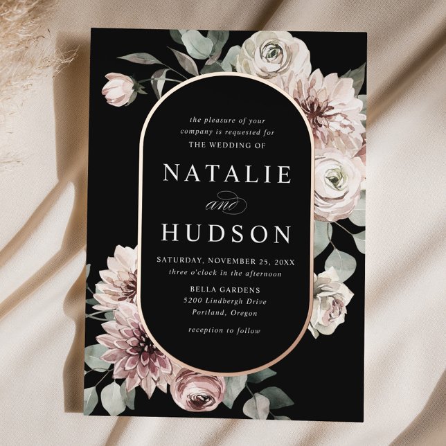 Delicate Winter Floral Frame Wedding (Creator Uploaded)