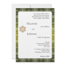 Delicate Winter Snowflakes Wedding Invitation
