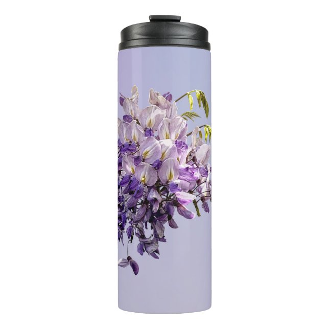 Delicate Wisteria Thermal Tumbler (Front)