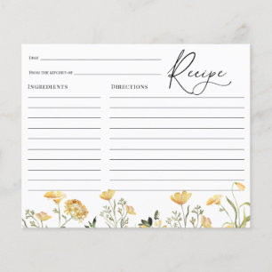 Delicate Yellow Wildflower Bridal Shower