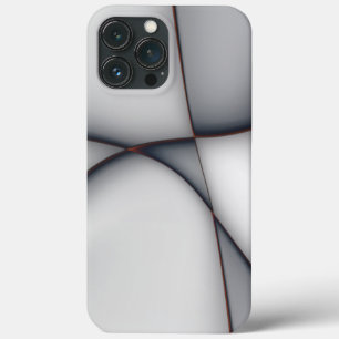 Delicately convex grey piece cutouts iPhone 13 pro max case
