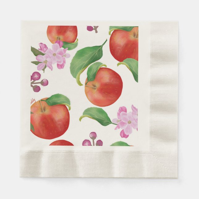 Delicious apples napkins (Front)