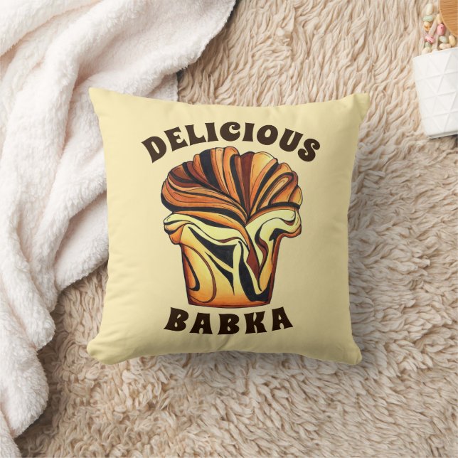 Delicious Babka Chocolate Bread Loaf Jewish Bakery Cushion (Blanket)