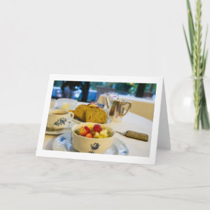 Delicious Breakfast Folded Blank Greeting Card