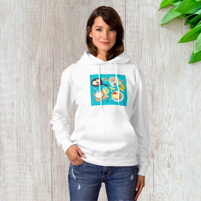 Delicious Breakfast Pancakes Eggs Coffee  Hoodie (Creator Uploaded)