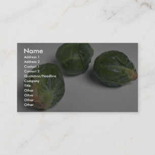 Delicious Brussel sprouts Business Card