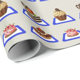 Delicious Cake Stand Wrapping Paper
