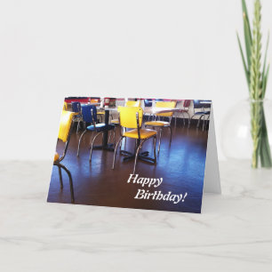 Delicious Chairs Birthday Card