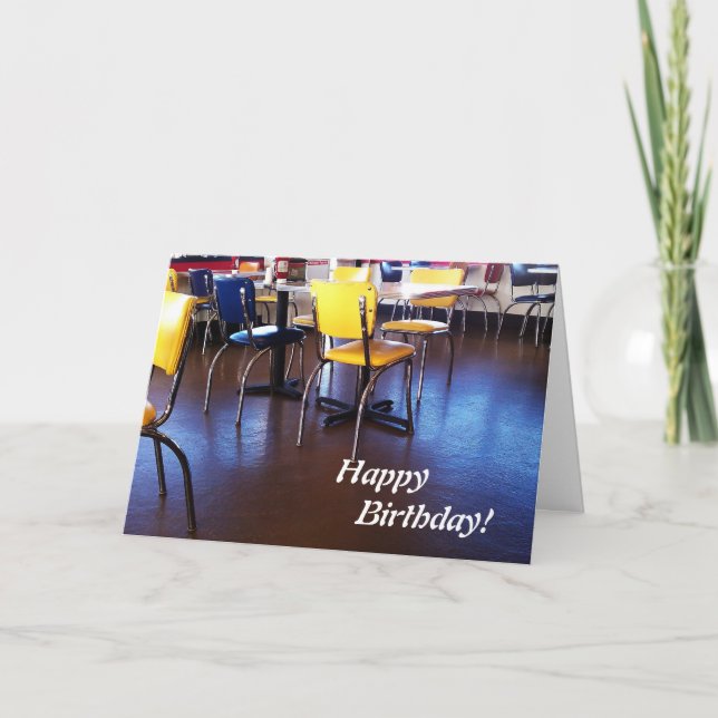 Delicious Chairs Birthday Card (Front)