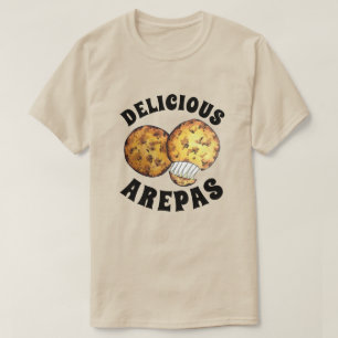Delicious Cheese Maize Arepas South American Food T-Shirt