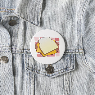 Delicious Cheese Sandwich Fun Food  7.5 Cm Round Badge