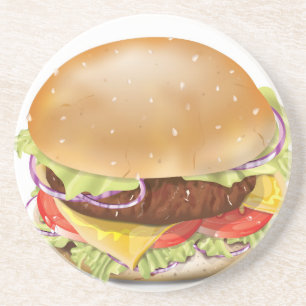 Delicious Cheeseburger Coaster