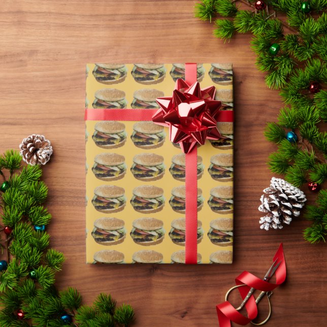 Delicious Cheeseburgers Wrapping Paper (Holiday Gift)