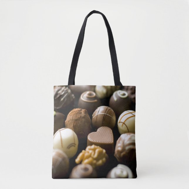 Delicious chocolate pralines tote bag (Front)
