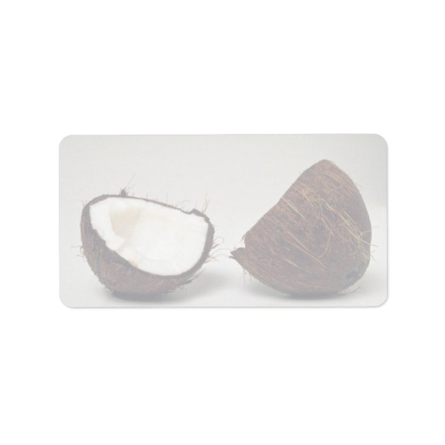 Delicious Coconut halves Label (Front)
