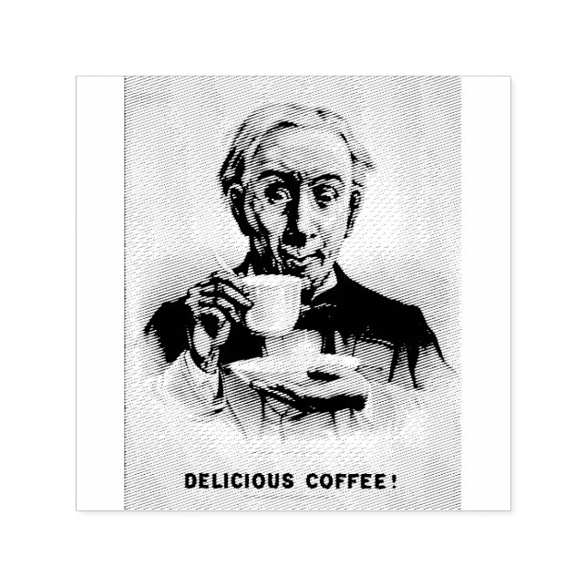 Delicious Coffee!  Self-inking Stamp (Design)