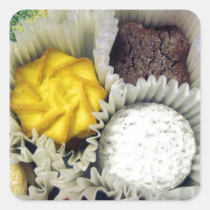 Delicious Cookies Square Sticker